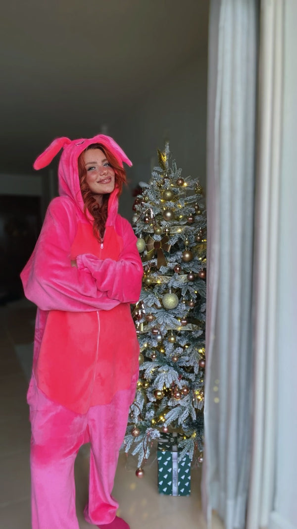 Adults Onesies - Pink Stitch Onesie