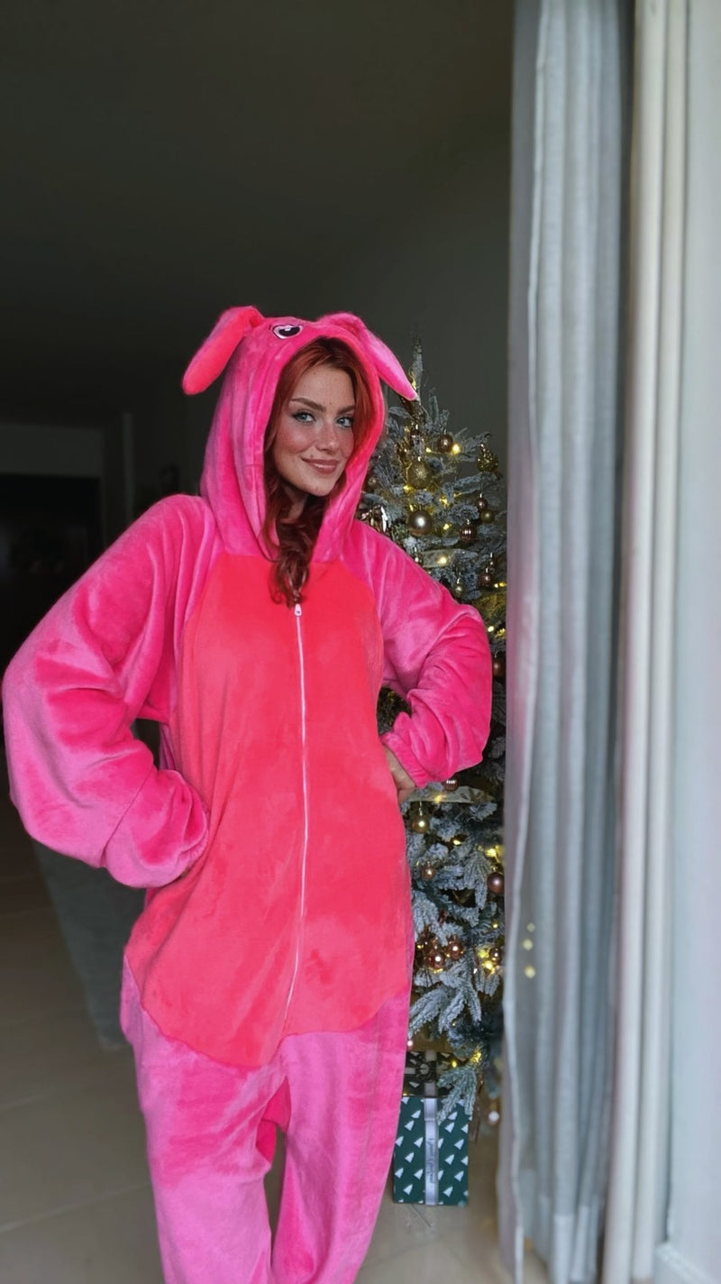 Adults Onesies - Pink Stitch Onesie