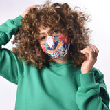 Floral Fabric Face Mask - Multi Colors - Tale Of Socks