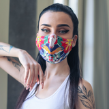 Floral Fabric Face Mask - Multi Colors - Tale Of Socks