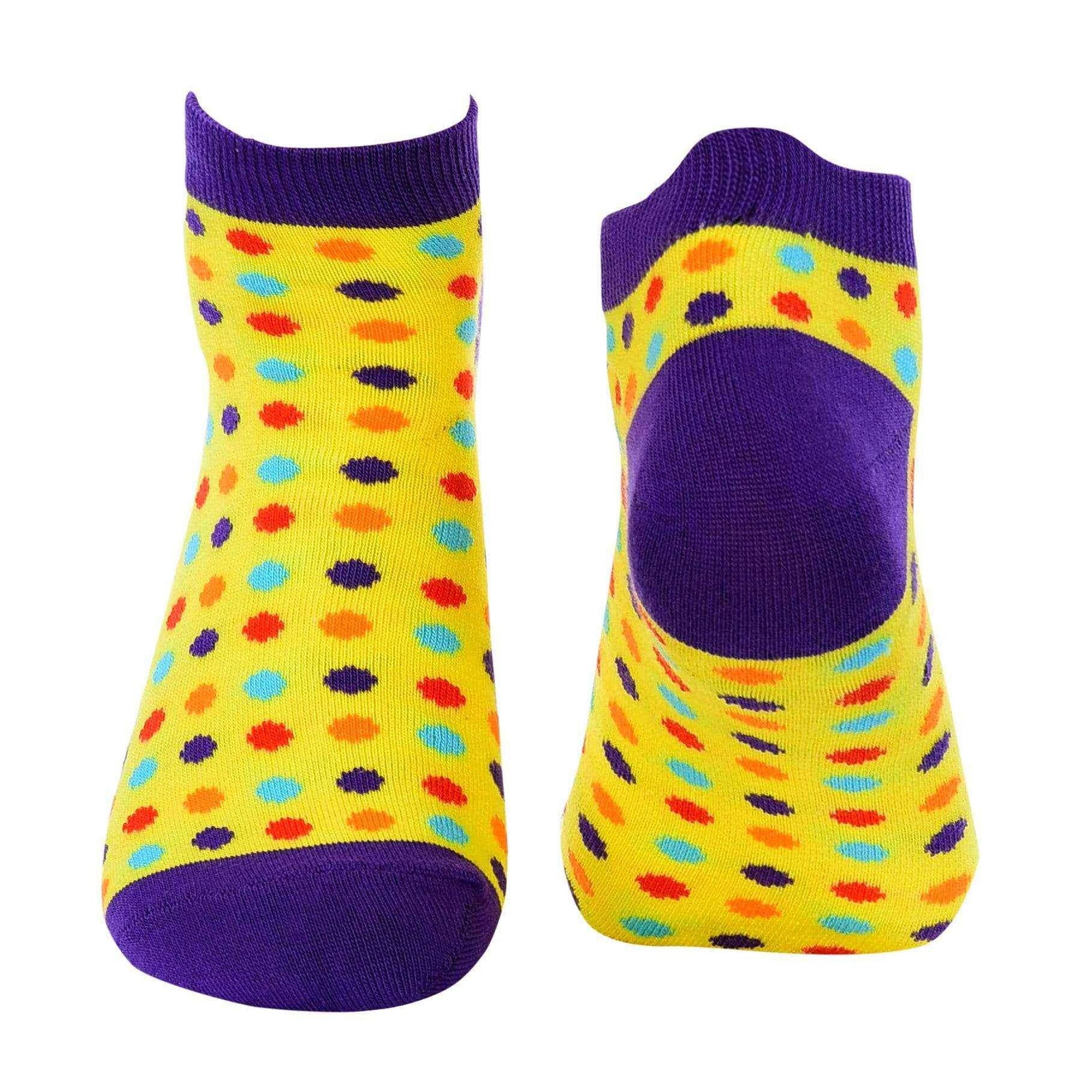 Living Coral Socks Yellow buy Dots